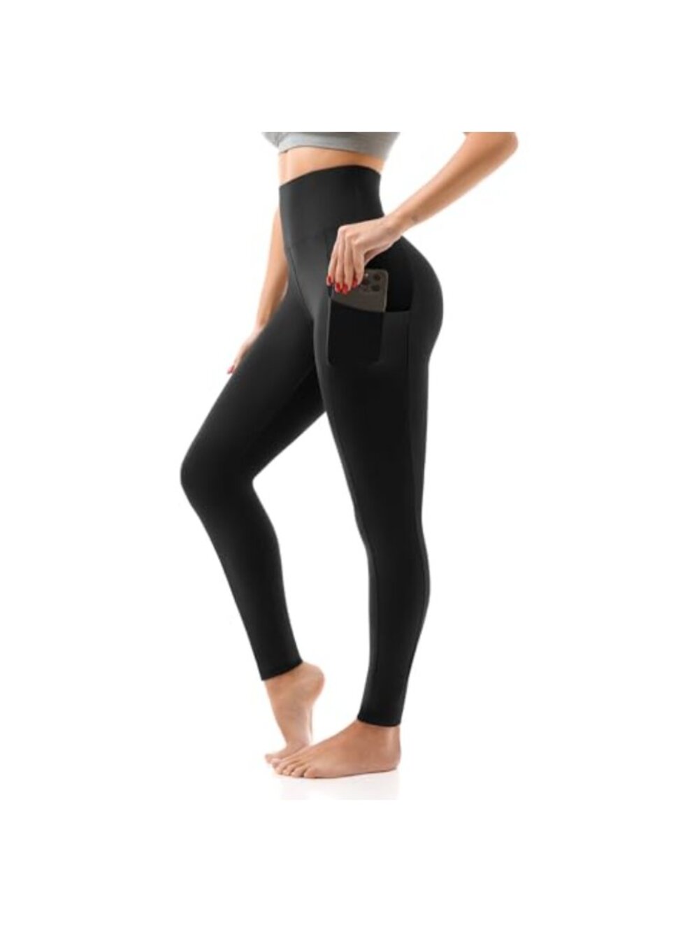 High Waisted Leggings with Pockets Women Tummy Control Yoga Pants